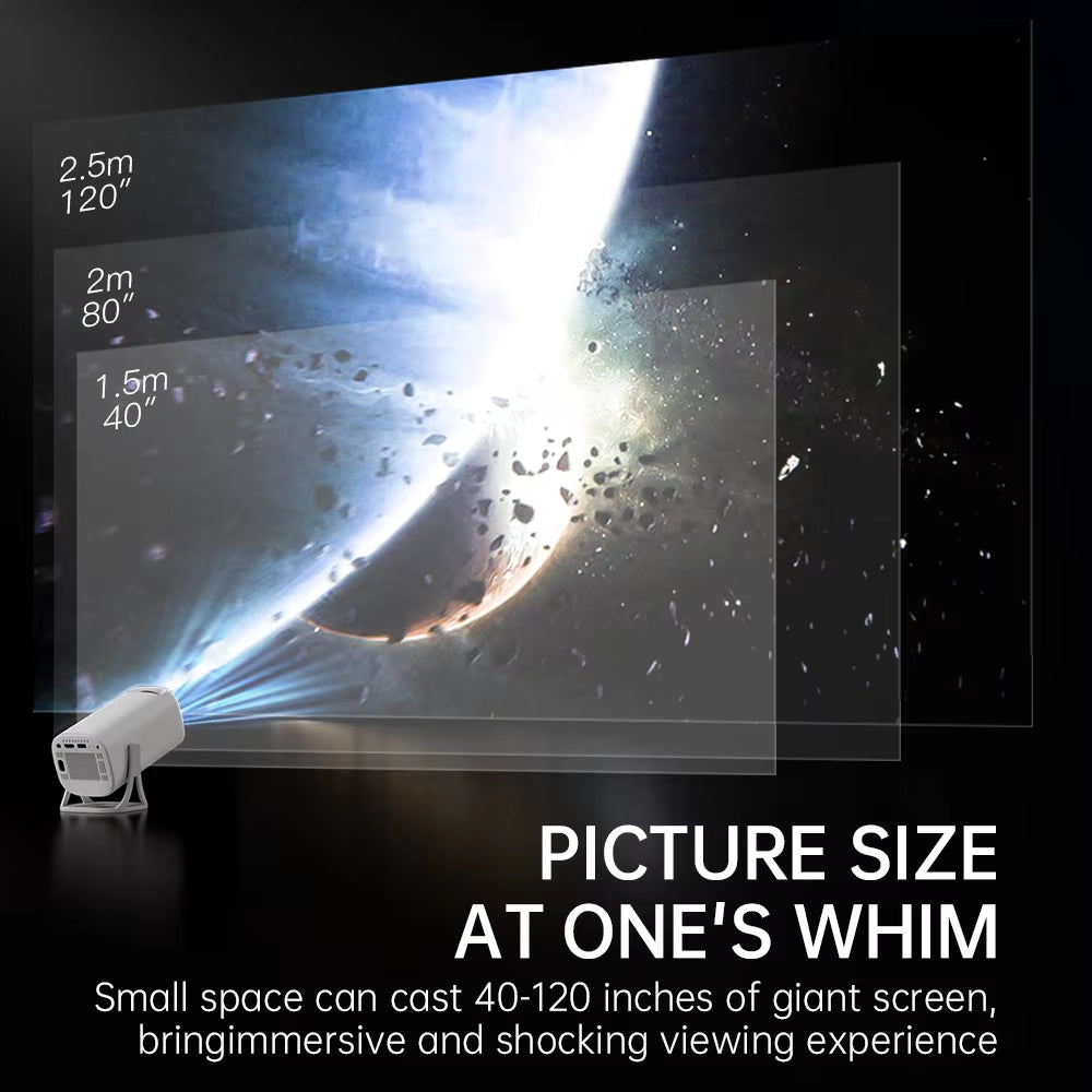 S40 Android 11 Mini Projector Support 4K 1080P 2.4G/5GWIFI BT5.0 Projector 1280*720P Home Cinema Portable Projector